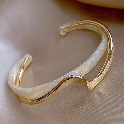 Weiß Opal Elegante Goldene Armband | Shop Nory