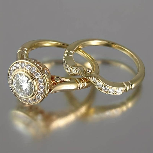 Vintage Gold- & Zirkonia-Ringset | Shop Nory