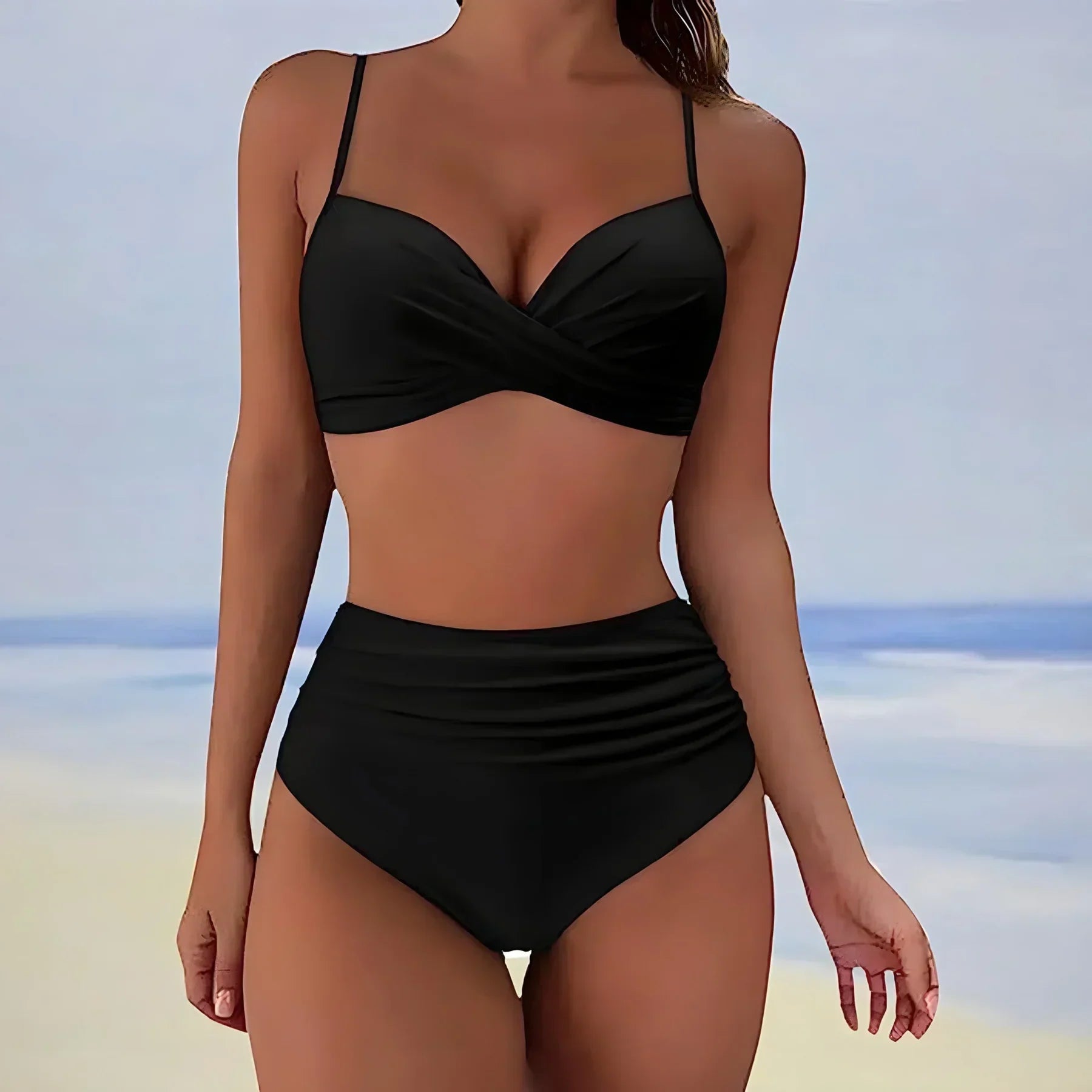 Bikini mit hoher Taille