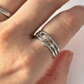 Gothic Mond und Sterne Sterlingsilberring | Shop Nory