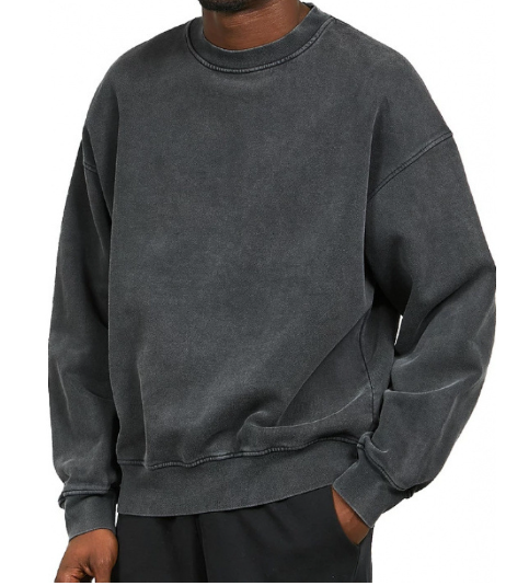 Lässiges Sweatshirt mit Rundhalsausschnitt Baumwolle Weich und Bequem