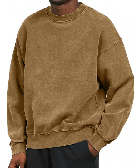 Lässiges Sweatshirt mit Rundhalsausschnitt Baumwolle Weich und Bequem