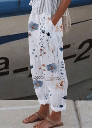 Hose Botanical Floral für Frauen