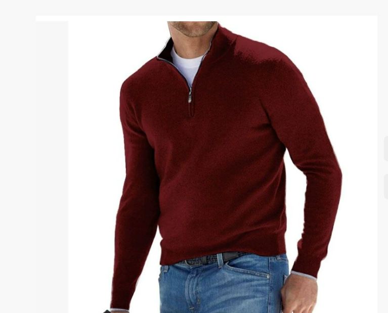 Pullover - Herren Viertelreißverschluss