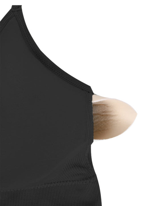 3Er Pack Damen Sport Bh Gepolstert Crisscross Yoga Bh Nahtlos Mittel Impact Fitness Activewear
