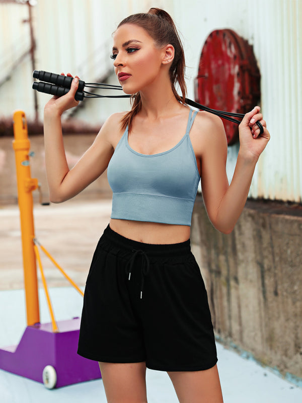 3Er Pack Damen Sport Bh Gepolstert Crisscross Yoga Bh Nahtlos Mittel Impact Fitness Activewear