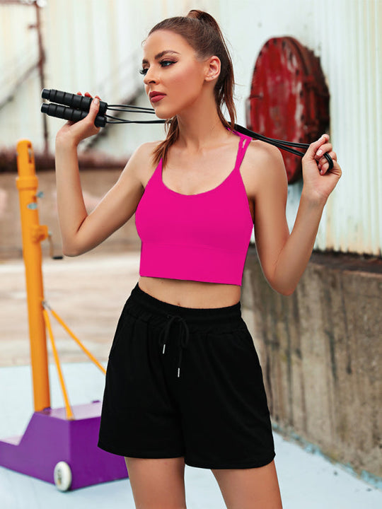 3Er Pack Damen Sport Bh Gepolstert Crisscross Yoga Bh Nahtlos Mittel Impact Fitness Activewear