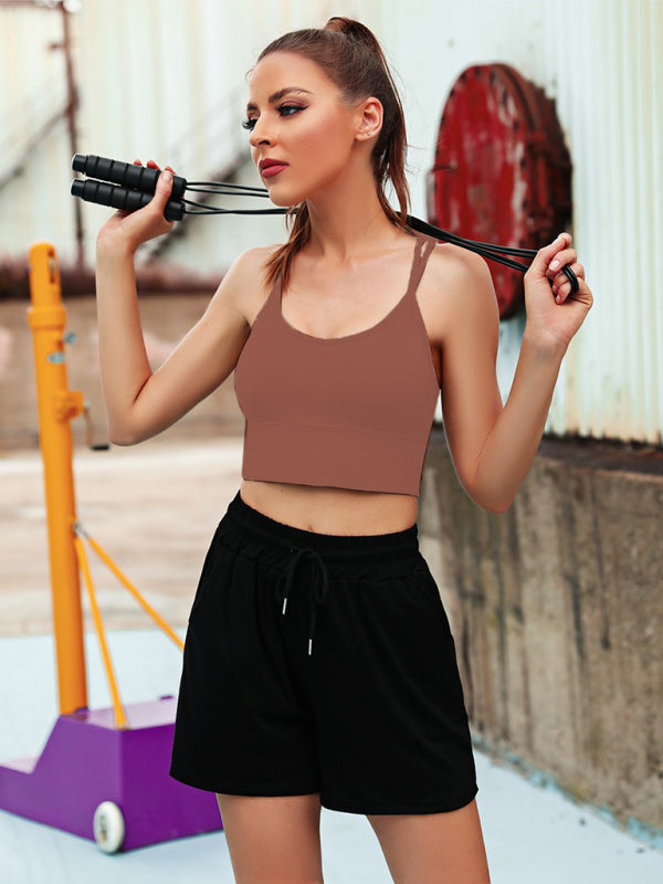 3Er Pack Damen Sport Bh Gepolstert Crisscross Yoga Bh Nahtlos Mittel Impact Fitness Activewear