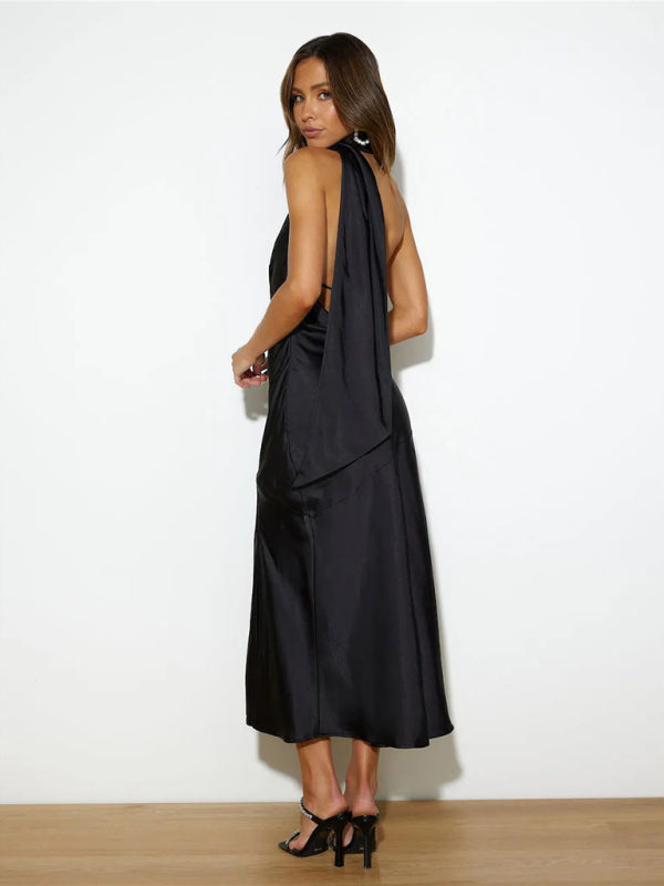 Shopnory | Vibrant Halter-Midi-Kleid