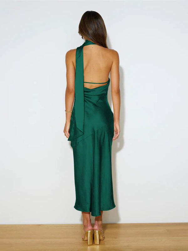 Shopnory | Vibrant Halter-Midi-Kleid