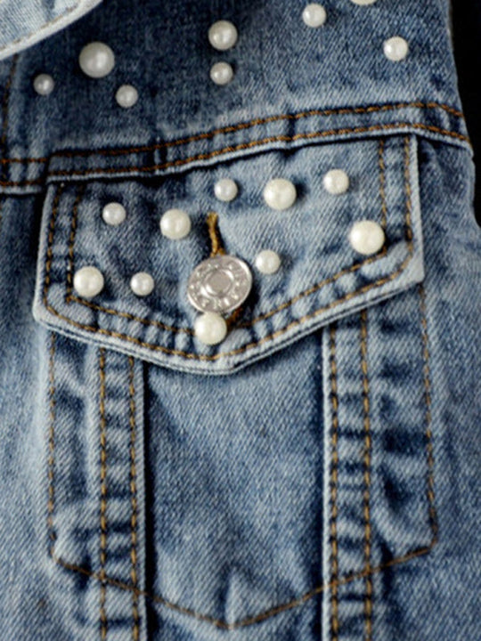 Frauen Denim Jacke Pearl