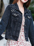 Frauen Denim Jacke Pearl