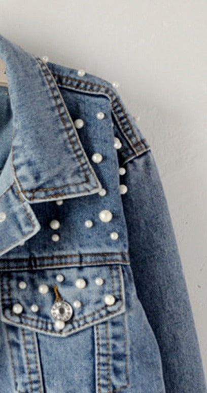 Frauen Denim Jacke Pearl