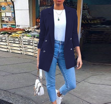 Stijlvolle Klassische Doppelknopf-Blazer