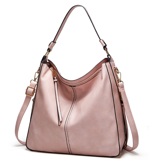 Leder Tasche mit Großer Kapazität und Seitenfächern