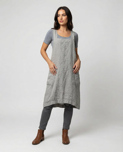 Baumwol Schürzenkleid mit Taschen