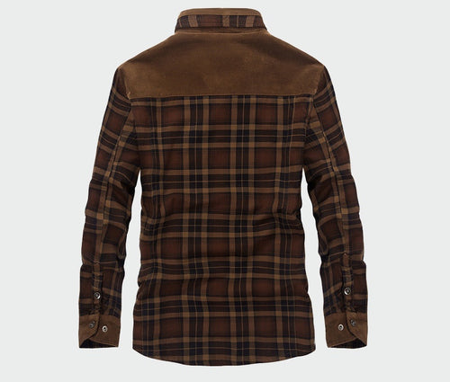 Herren Sherpa gefütterte Karo Hemdjacke