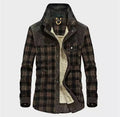 Herren Sherpa gefütterte Karo Hemdjacke
