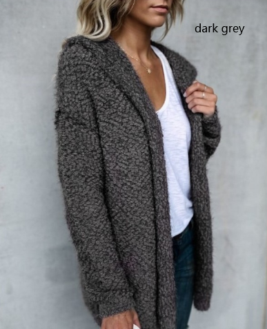 Shopnory | Kapuzen-Strickjacke