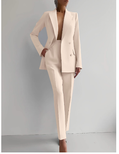 Anzug Damen Eleganter Blazer & Hosen Set