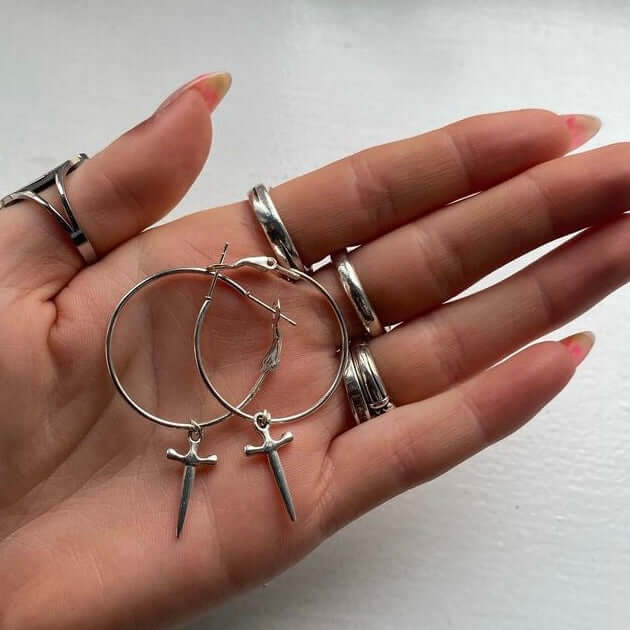 Dagger Silver Jewellery Set | Shop Nory