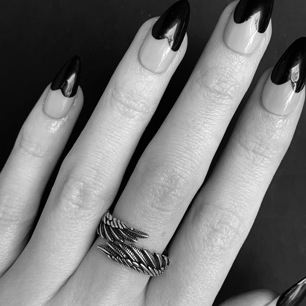 Sterling Silber Engel Flügel Ring | Shop Nory