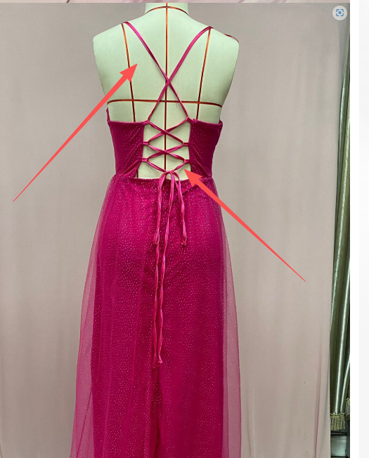 Damen Ballkleid Glitzer-Tüll Wasserfall-Bustier