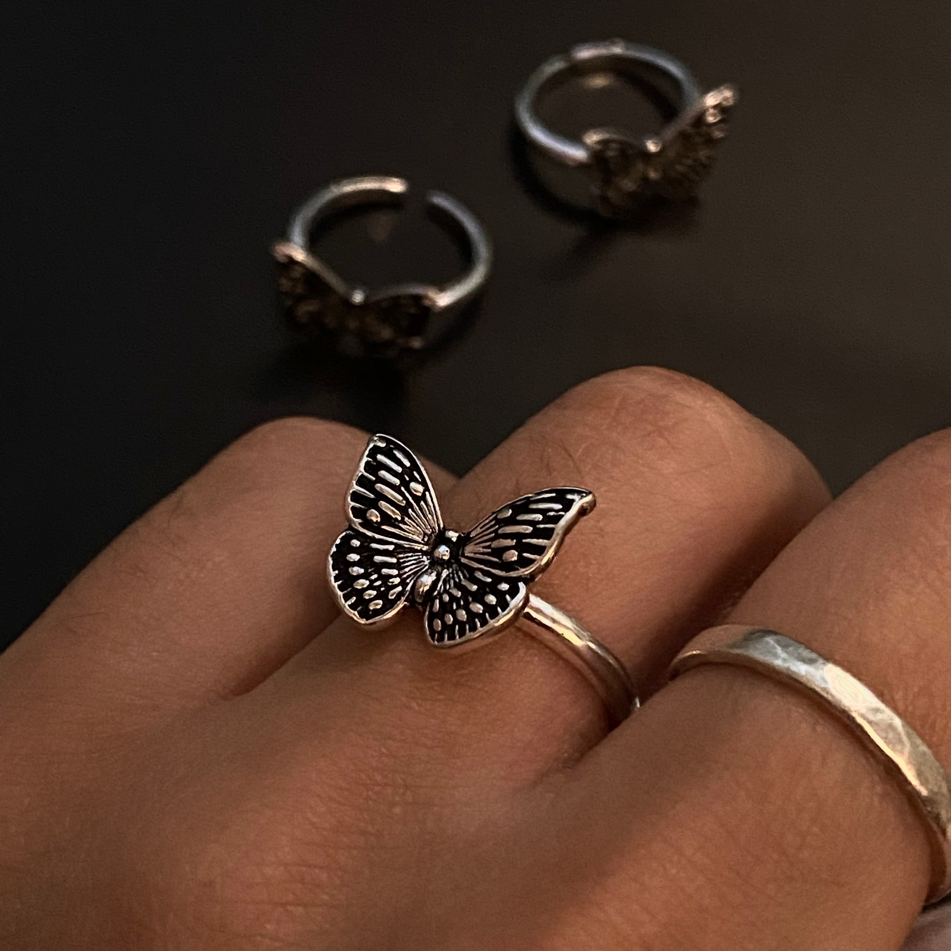Sterling Silver Butterfly Ring | Shop Nory