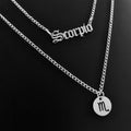 Zodiac Sign Name Silver Necklace | Shop Nory