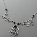 Gothic Spider Branches Silver Necklace | Shop Nory
