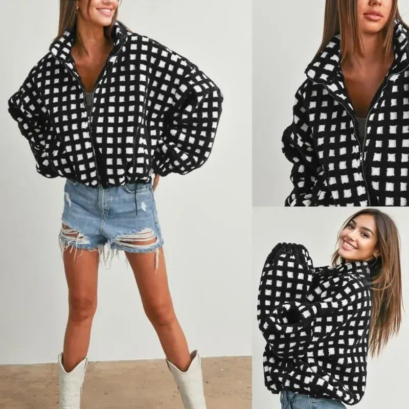 Check Fleecejacke