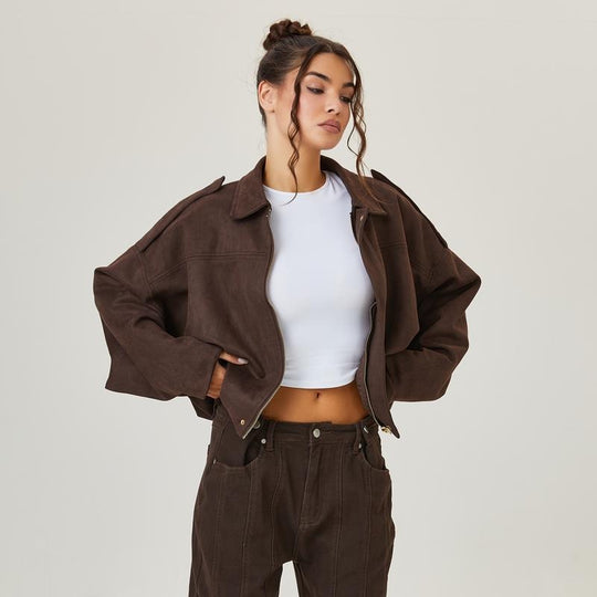 ShopNory | Wildleder Bomberjacke