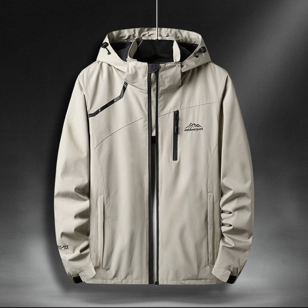 Wasserdichte Herrenjacke mit Kapuze
