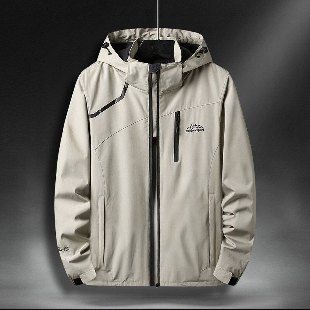 Wasserdichte Herrenjacke mit Kapuze