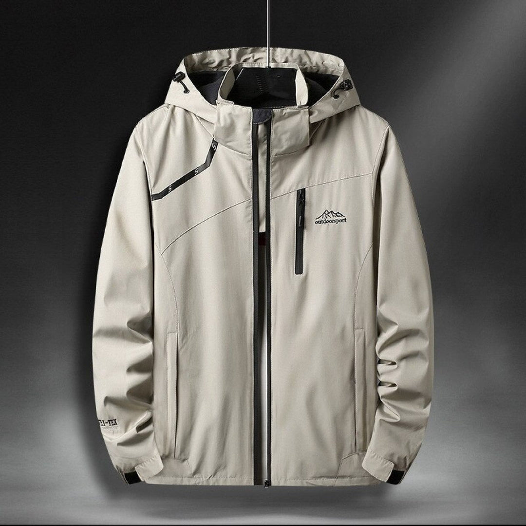 Wasserdichte Herrenjacke mit Kapuze