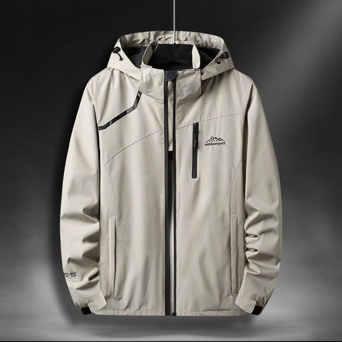 Wasserdichte Herrenjacke mit Kapuze