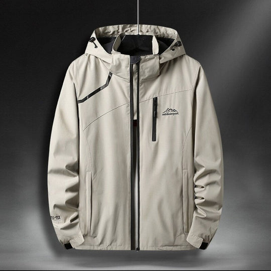 Wasserdichte Herrenjacke mit Kapuze