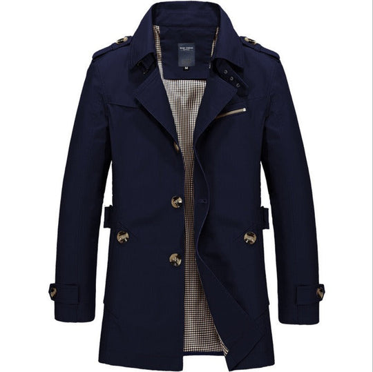Wasserdichter Herren-Trenchcoat mit Doppelknöpfen - Miles