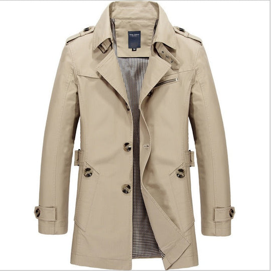 Wasserdichter Herren-Trenchcoat mit Doppelknöpfen - Miles