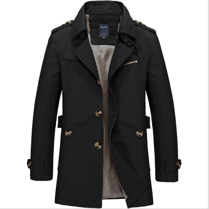 Wasserdichter Herren-Trenchcoat mit Doppelknöpfen - Miles