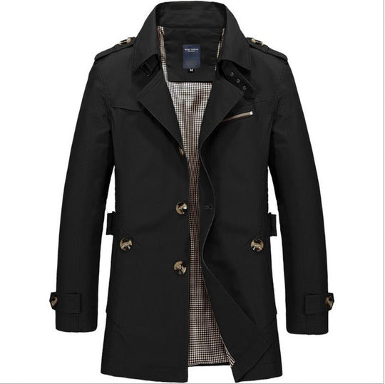 Wasserdichter Herren-Trenchcoat mit Doppelknöpfen - Miles