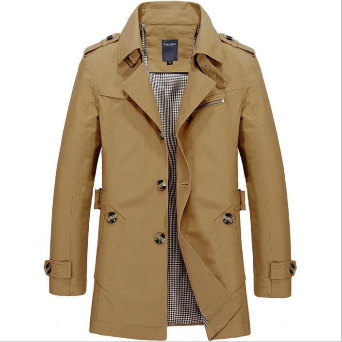 Wasserdichter Herren-Trenchcoat mit Doppelknöpfen - Miles