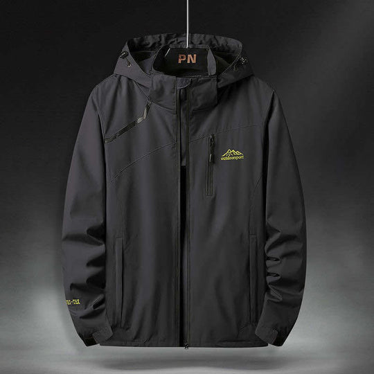 Wasserdichte Herrenjacke mit Kapuze