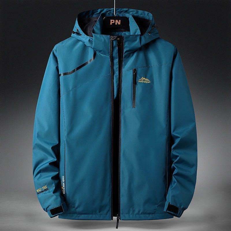 Wasserdichte Herrenjacke mit Kapuze