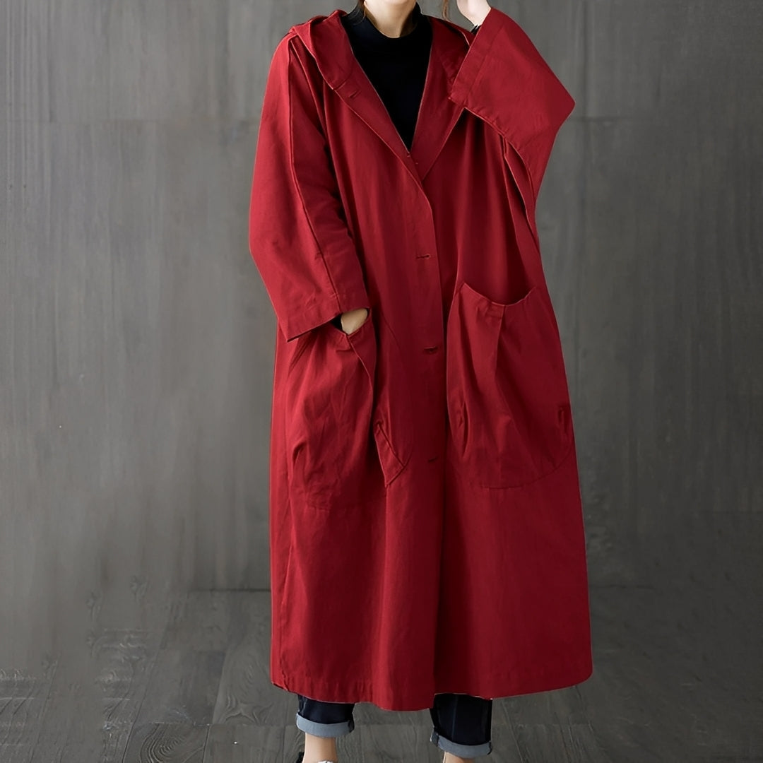 Moderner Trenchcoat mit Taschen für Frauen