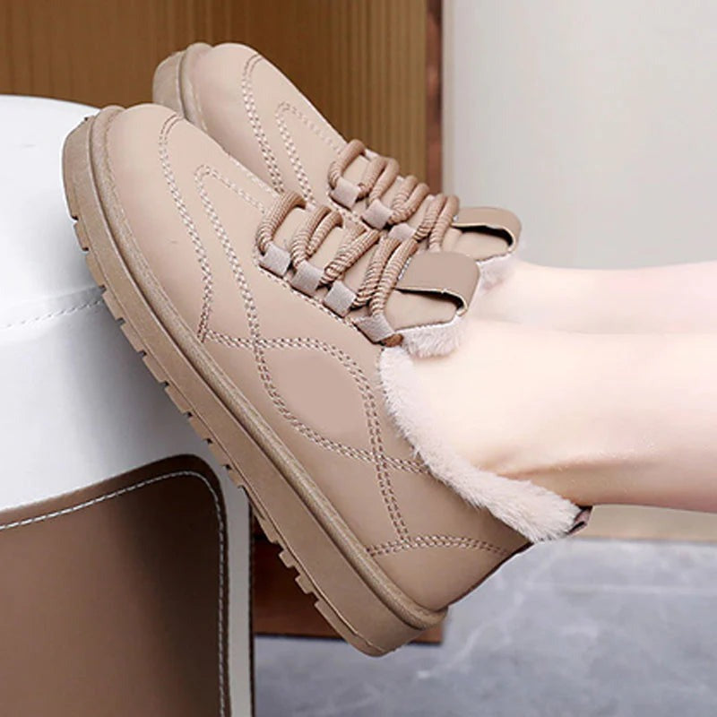 Gefütterte wasserfeste Winter-Schnürschuhe