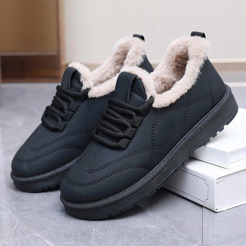 Gefütterte wasserfeste Winter-Schnürschuhe