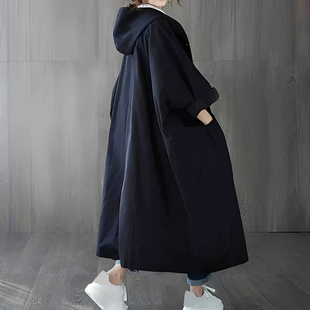 Moderner Trenchcoat mit Taschen für Frauen