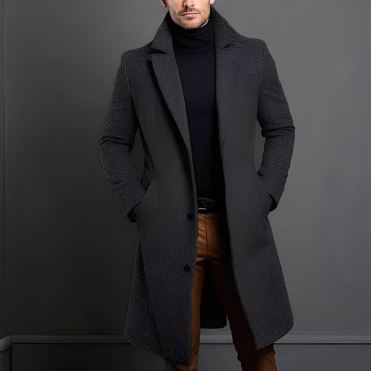 Eleganter Woll-Trenchcoat für Männer