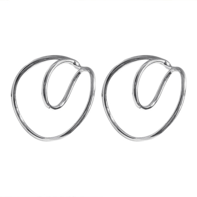 Unregelmäßige Kurve Keine Piercing Stapelohrringe | Shop Nory